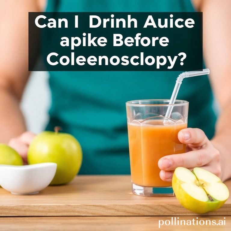 Prepping for a Colonoscopy Can You Safely Enjoy Apple Juice? Crazy